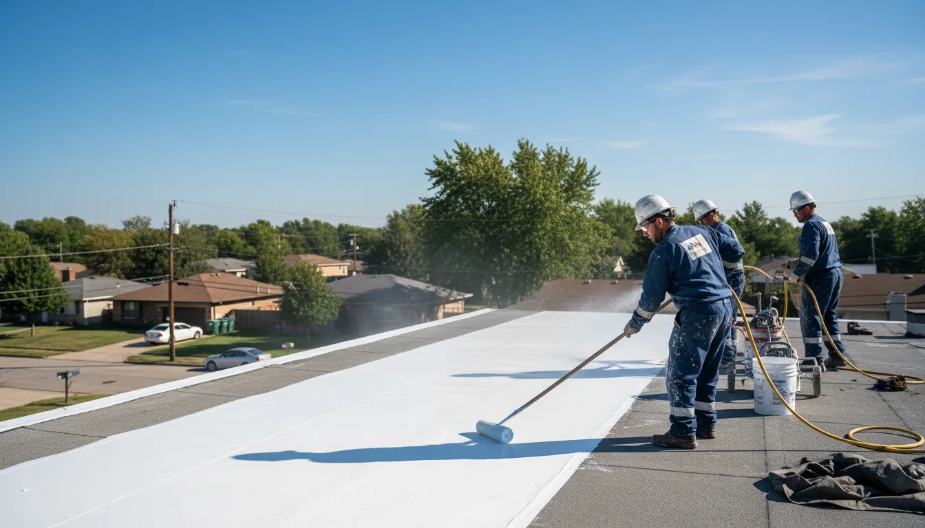 Commercial roof coating in Spade, TX near me